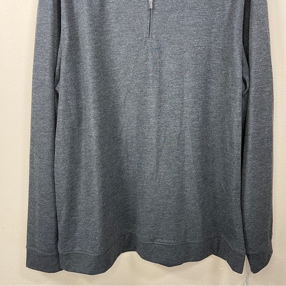 NEW GEORGE XL DARK GREY PULLOVER JACKET ZIP COLLAR STRETCH GOLF ATHLETIC - Picture 3 of 10